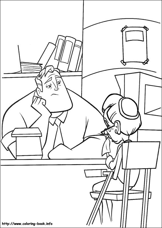 The Incredibles coloring picture